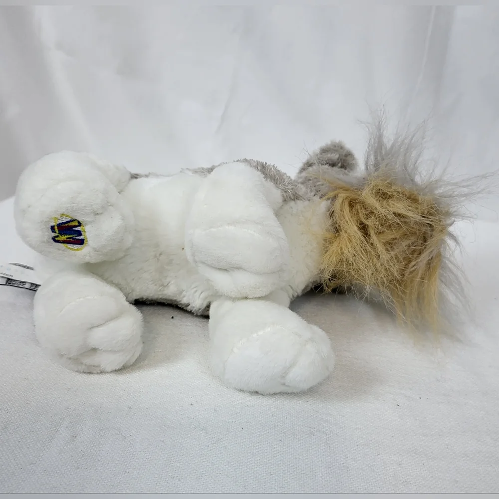 Ganz Webkinz White‎ Gray Schnauzer Dog Stuffed Plush Toy Collectible 10